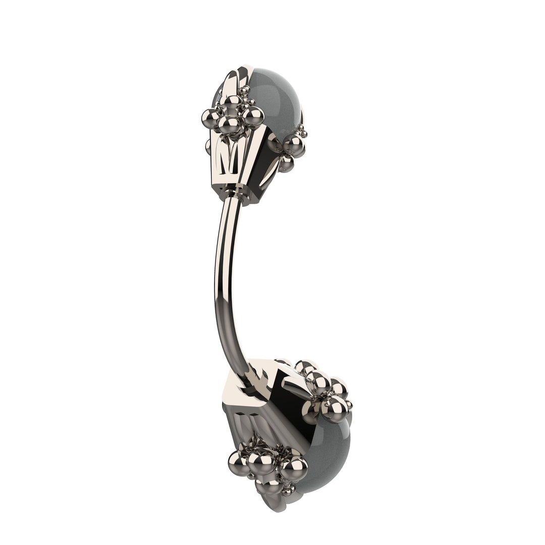 Silver Belly button rings dainty – Navel piercing, lightweight