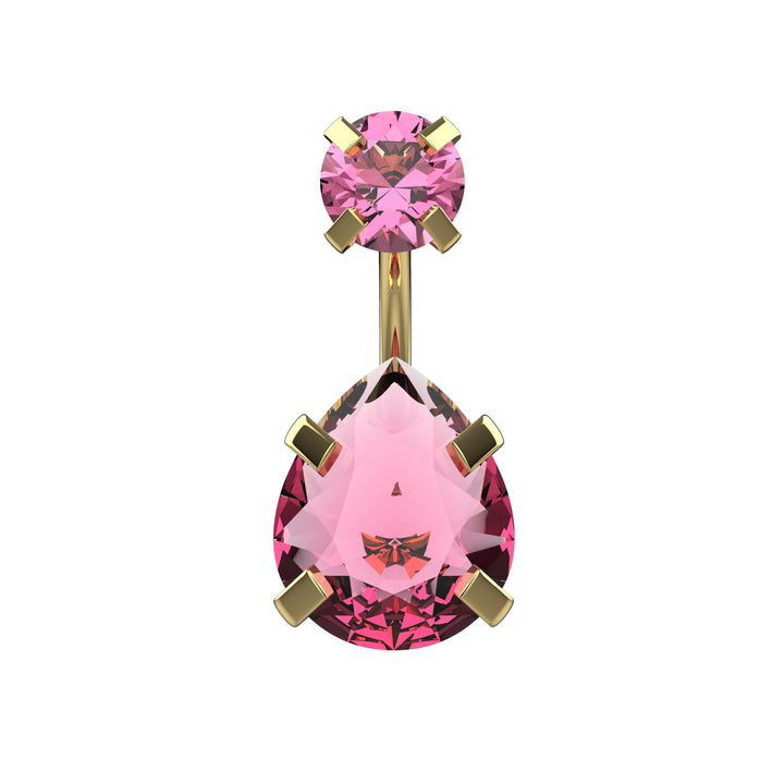 Handmade belly button jewelry with charm