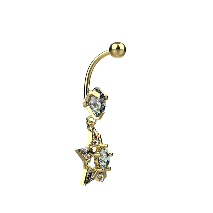 Dainty Belly Button Ring – Minimalist Piercing