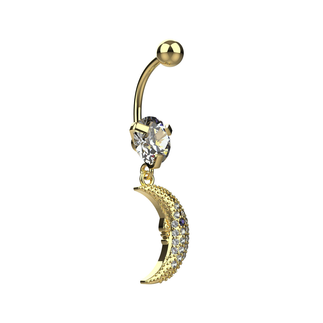 Dainty belly ring designs - Navel piercing jewelry set