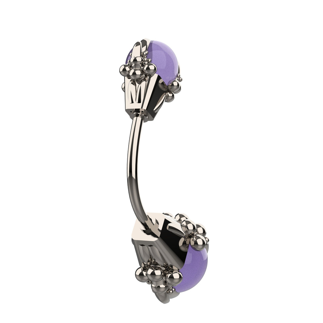 Minimalist floating navel jewelry in gold & silver