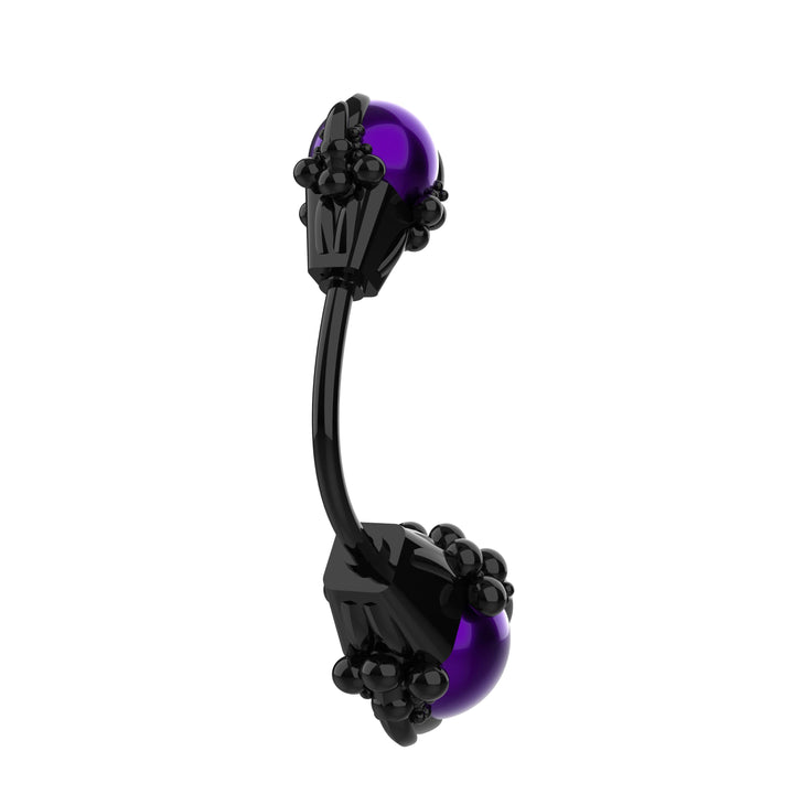 Stylish curved barbell navel ring for women piercings