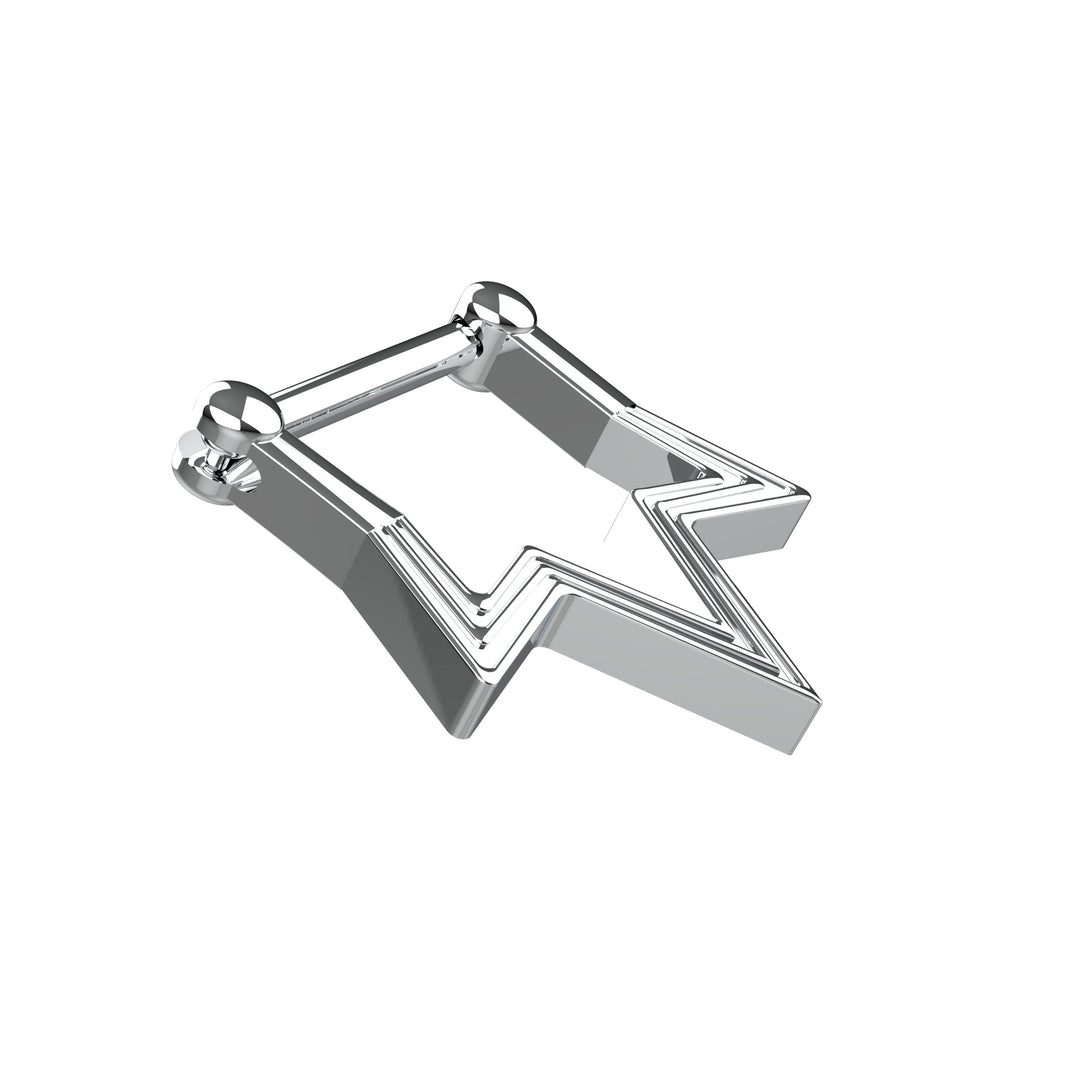 nose ring with star charm - minimalist star septum jewelry