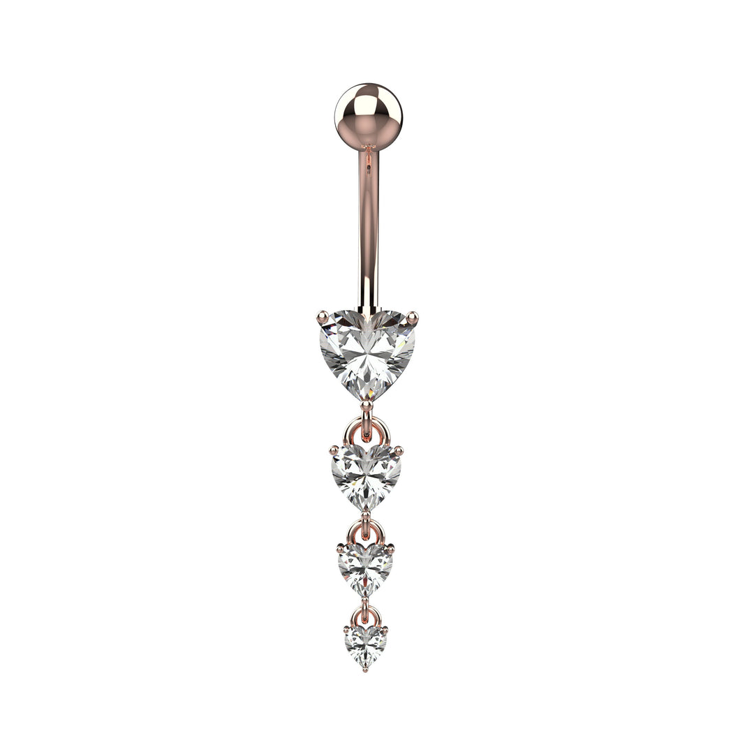 Elegant gold belly ring – perfect for daily wear