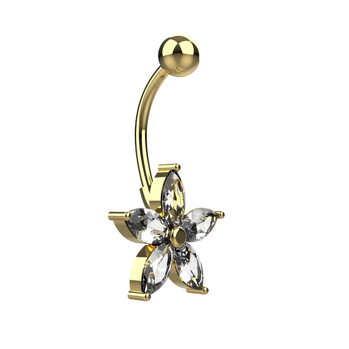 Tiny navel ring for sensitive piercings
