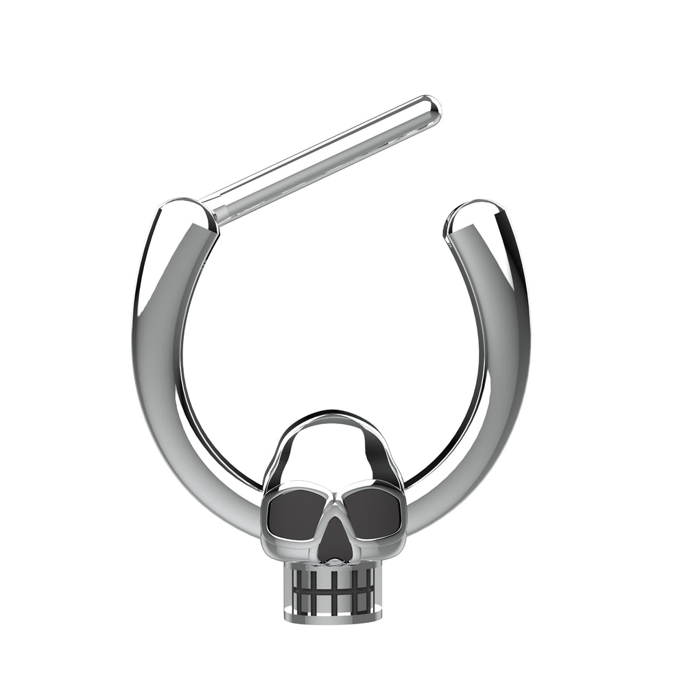 Skull Septum Clicker Nose Ring | Gothic Piercing Jewelry