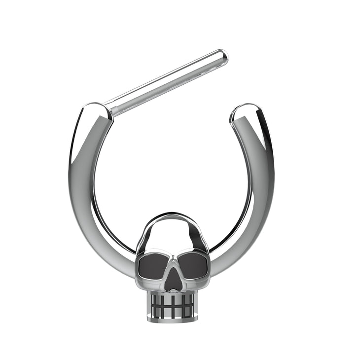 Skull Septum Clicker Nose Ring | Gothic Piercing Jewelry