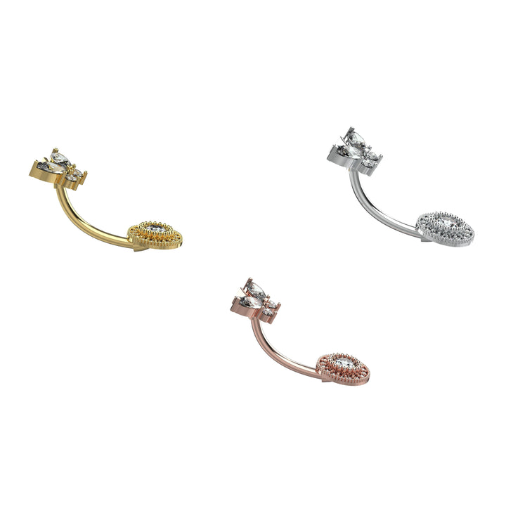 Gold navel hoop – simple and stylish belly ring