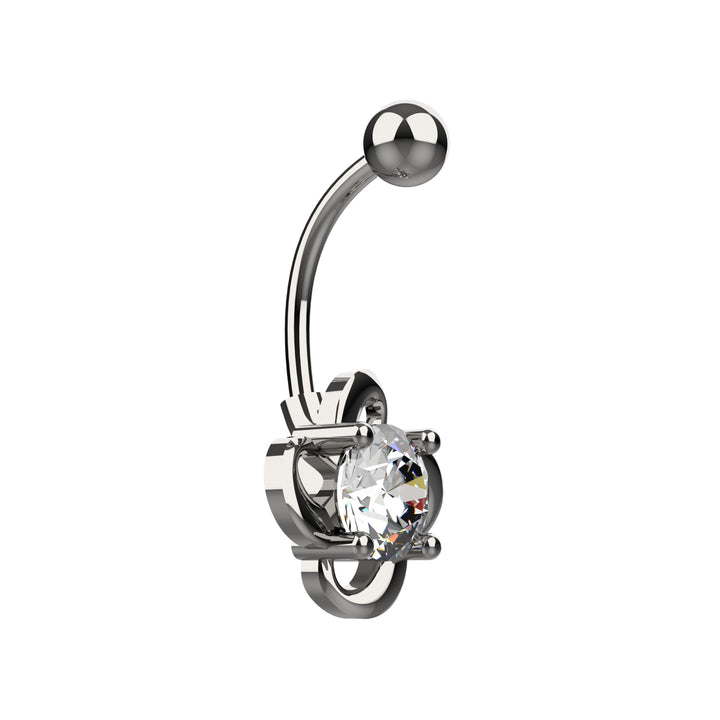 Trendy belly button ring – stylish navel piercing accessory