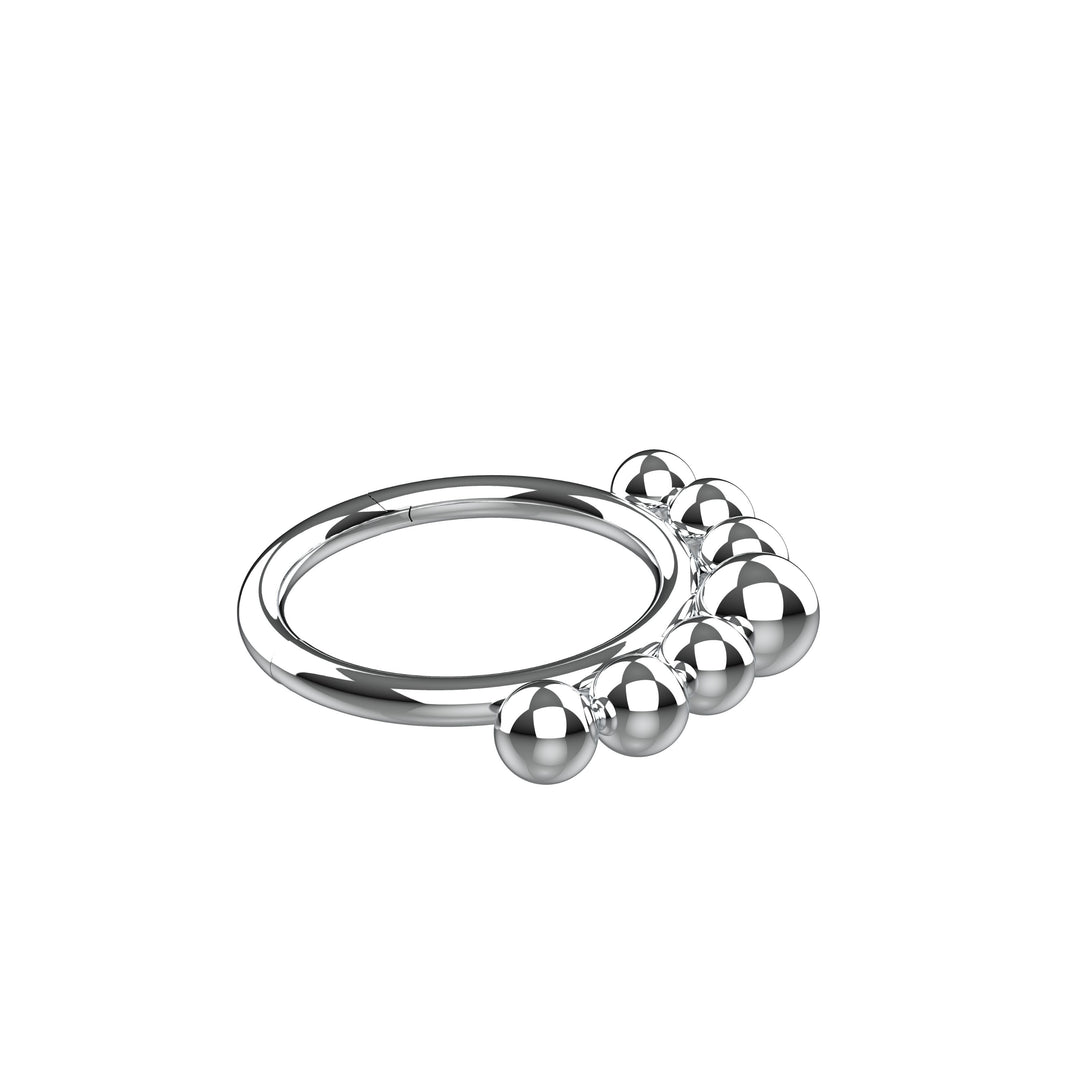 minimal spiral nose ring for women - 
modern twisted septum jewelry