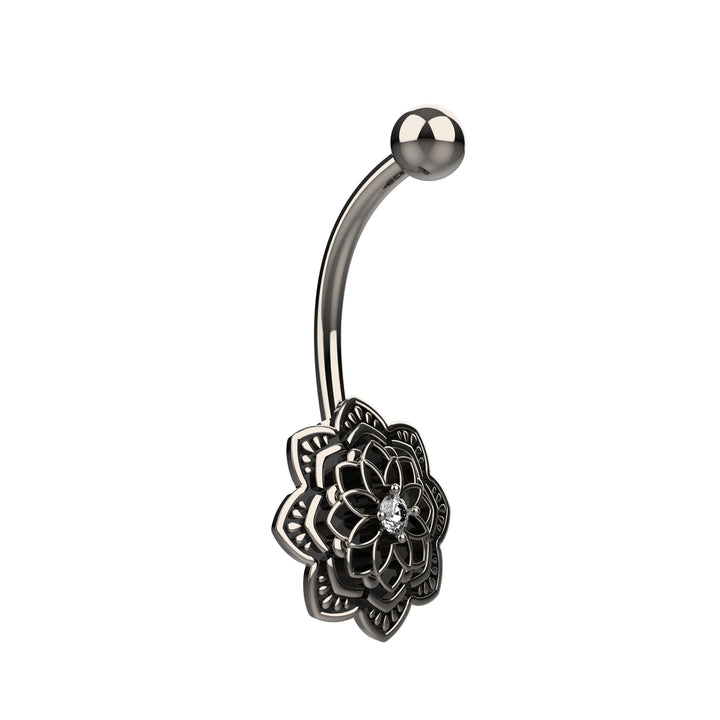 oxidised gold navel jewelry - gold belly ring piercing