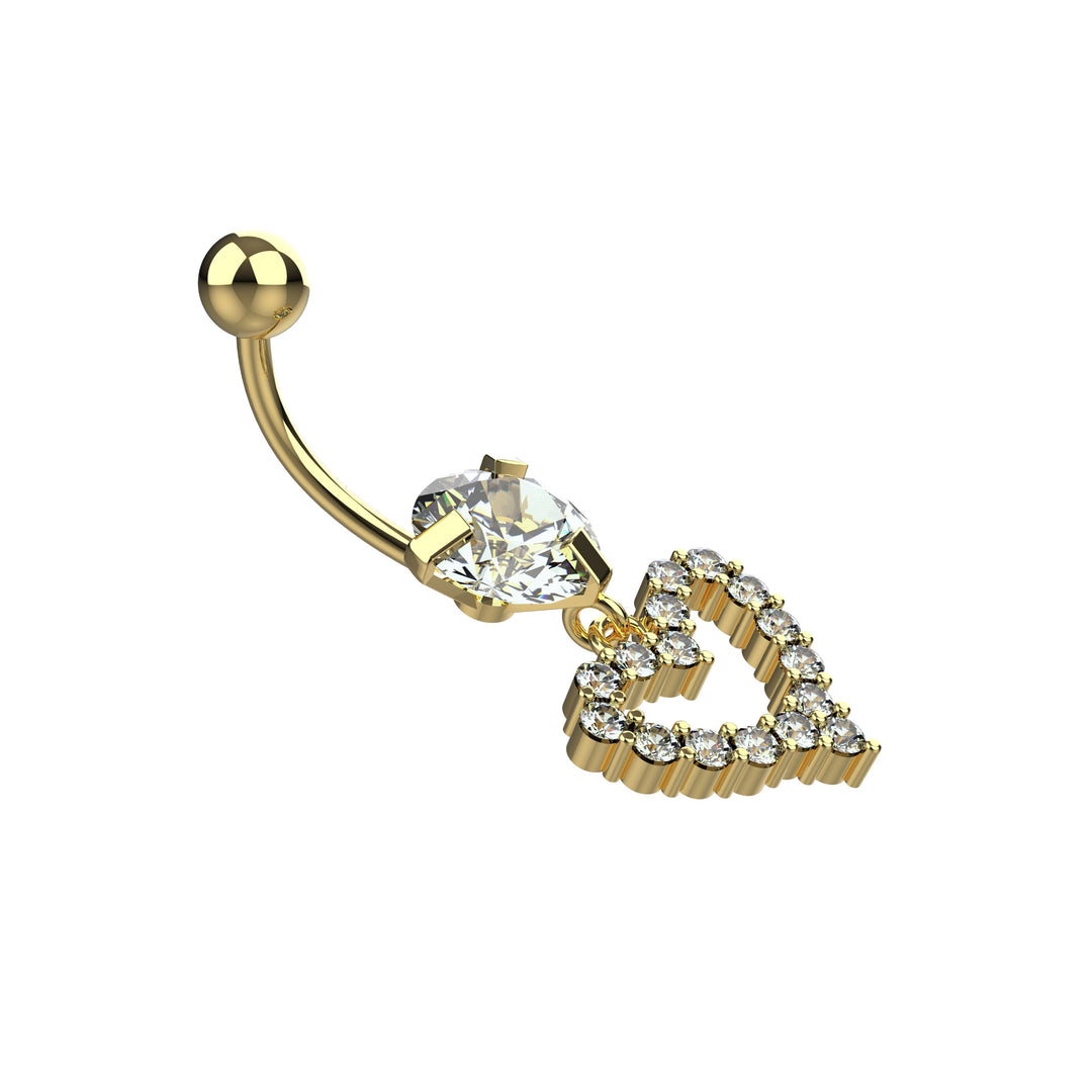 Dainty belly button ring for women  - minimalist small belly ring