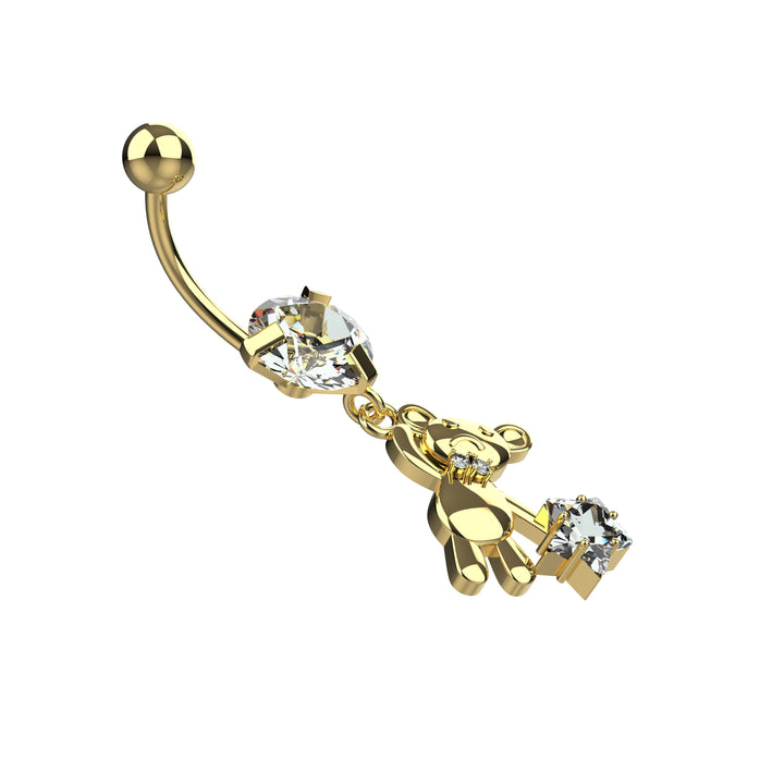 Dainty gold belly ring – comfortable fit