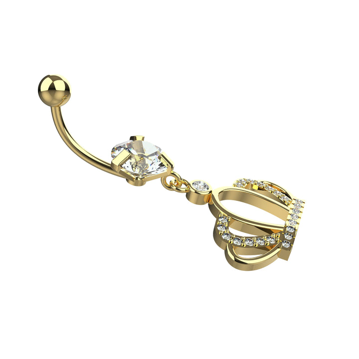 Curved Barbell Belly Ring Piercing Jewelry for Women