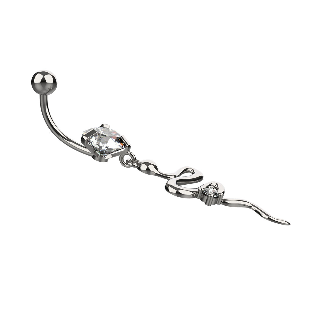Gold 14G belly ring piercing jewelry  – perfect for daily wear