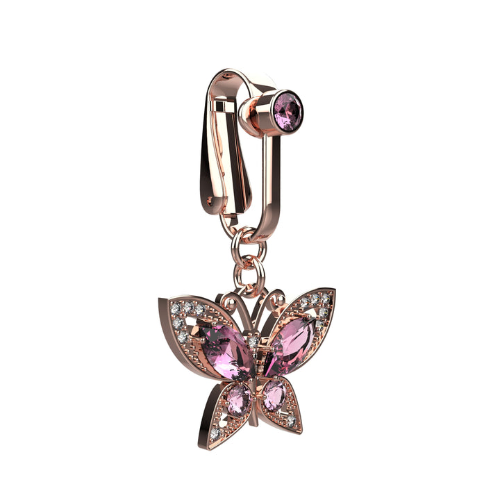 Dainty fake belly ring – festival-ready body jewelry