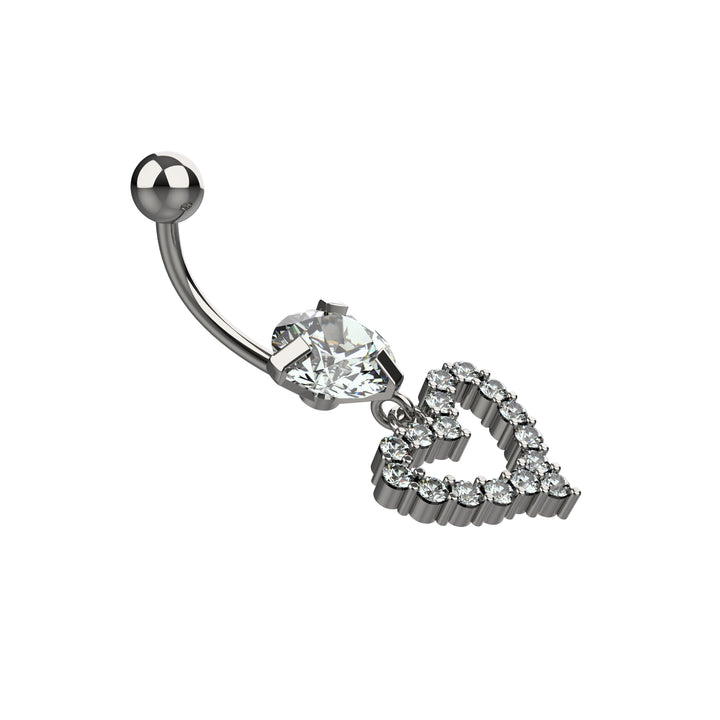 Tiny navel ring for sensitive piercings - Subtle belly piercing jewelry