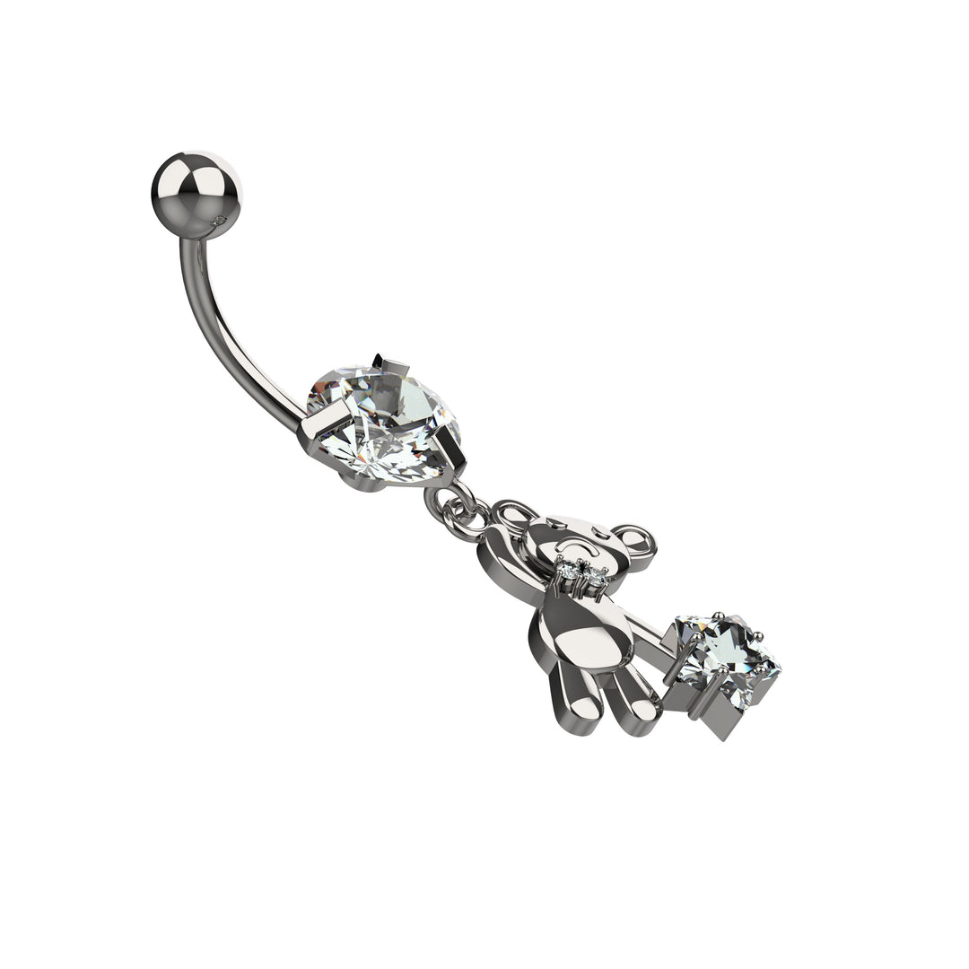 Lightweight gold navel ring – everyday wear