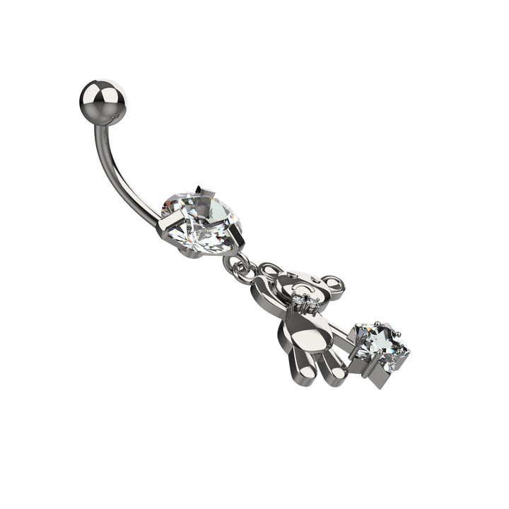 Lightweight gold navel ring – everyday wear