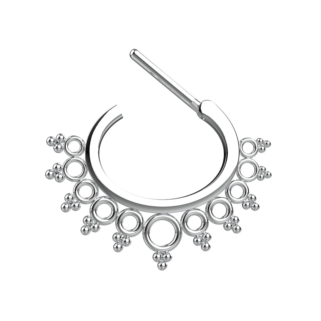 septum clicker nose ring minimalist septum piercing jewelry
