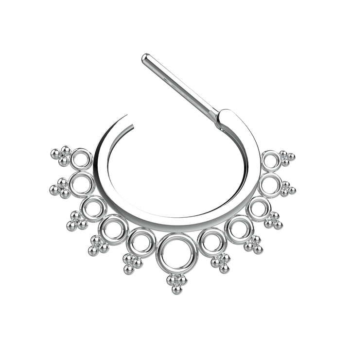 septum clicker nose ring minimalist septum piercing jewelry
