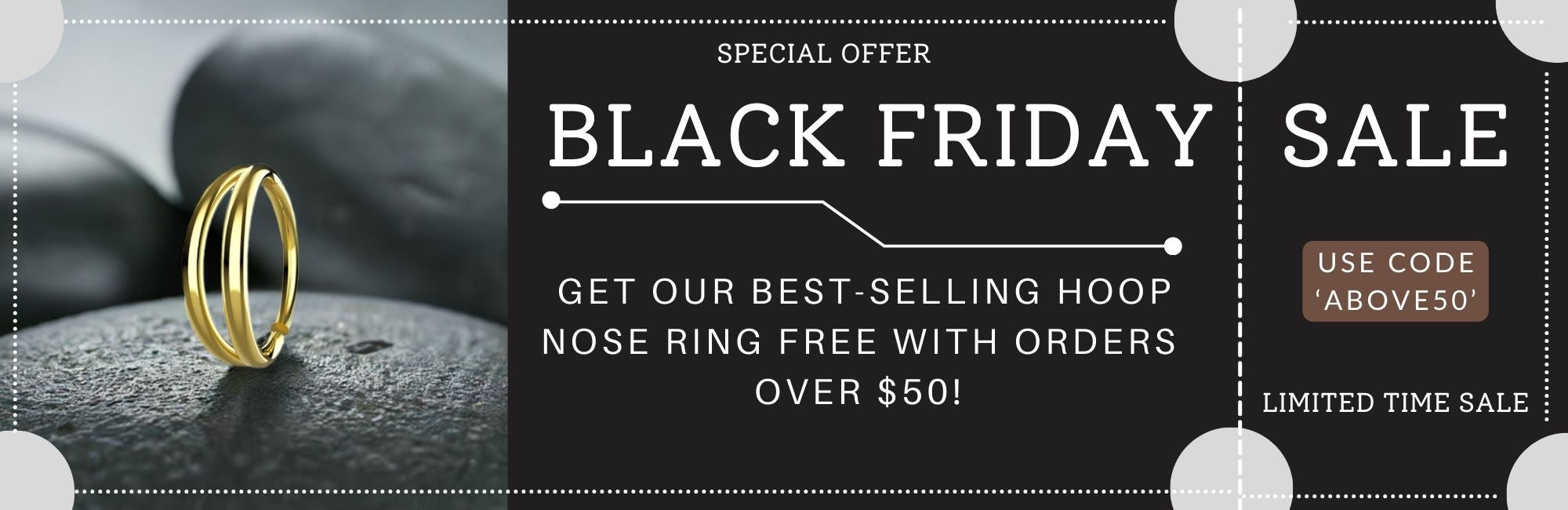 Black Friday Sale on Nose Ring Hoop