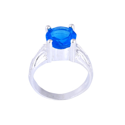 Vintage Engagement Ring Swiss Blue Topaz Ring