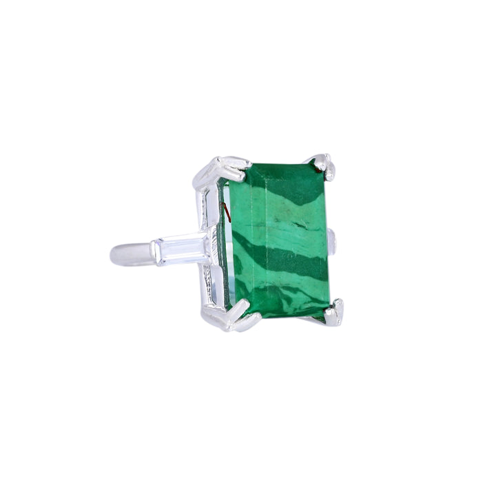 Green Malachite Ring Gift Jewelry for Women