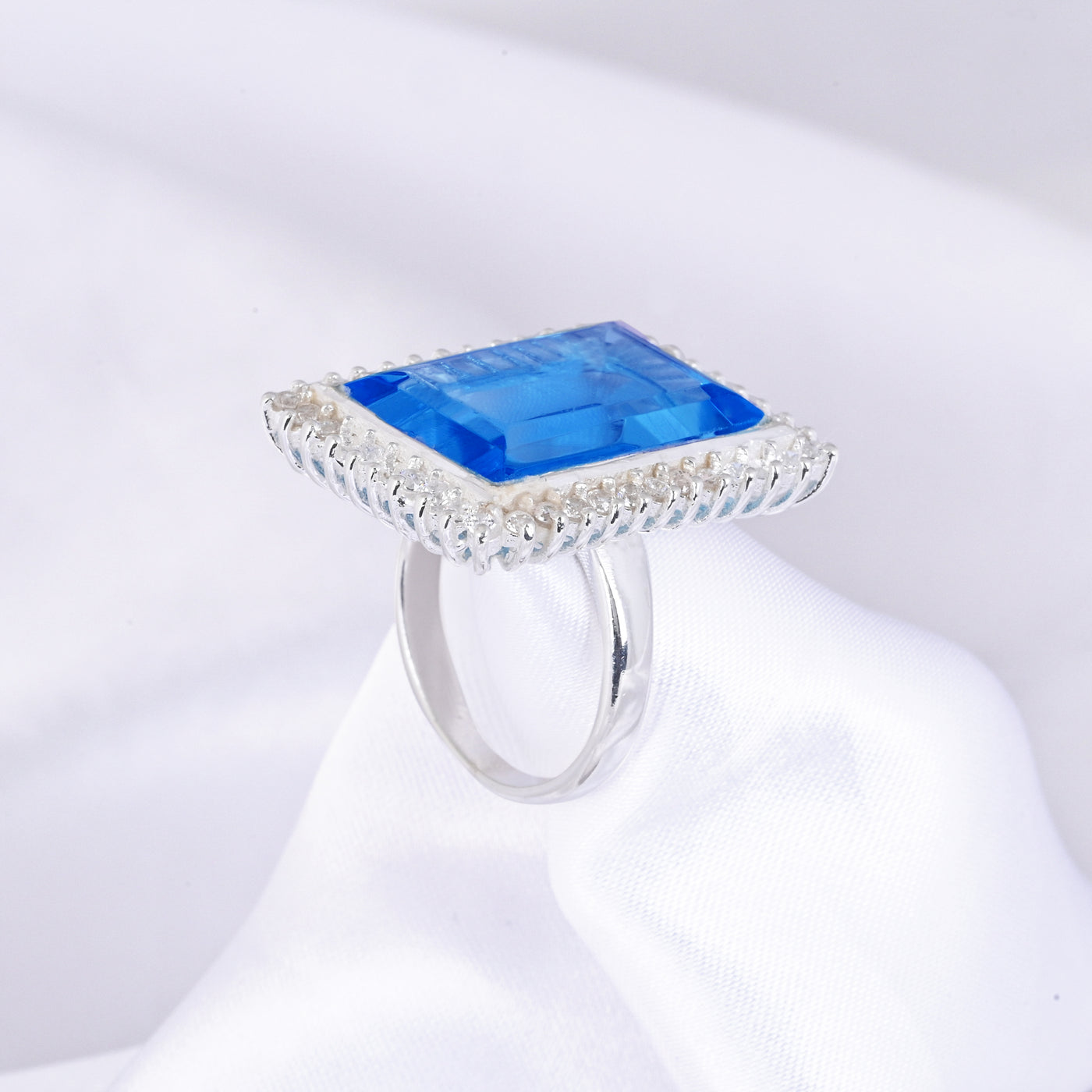 21X16 mm London Blue Topaz Engagement Ring