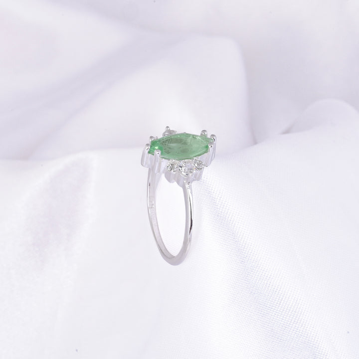 Mint Green Tourmaline Statement Ring Gift for Her