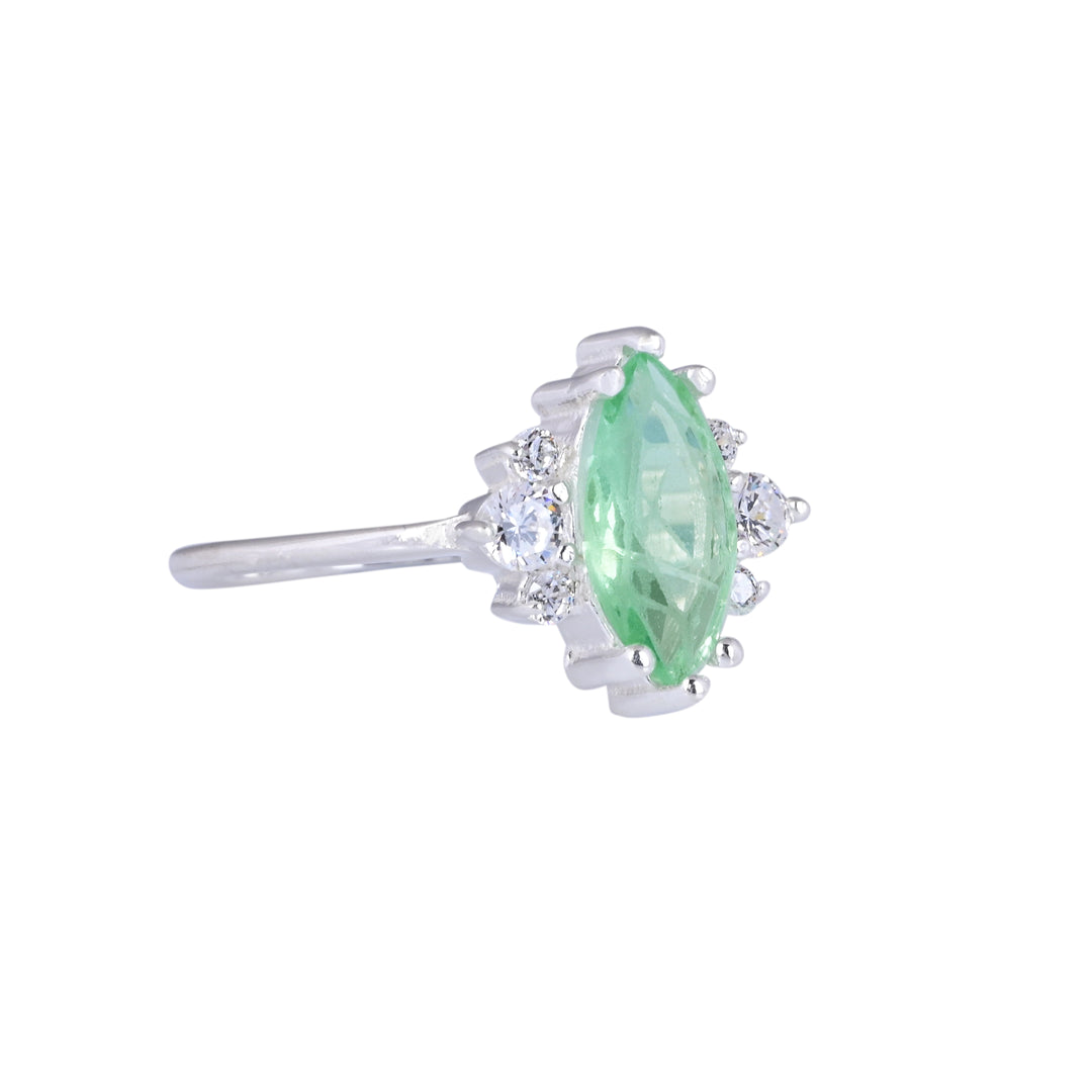 Mint Green Tourmaline Statement Ring Gift for Her