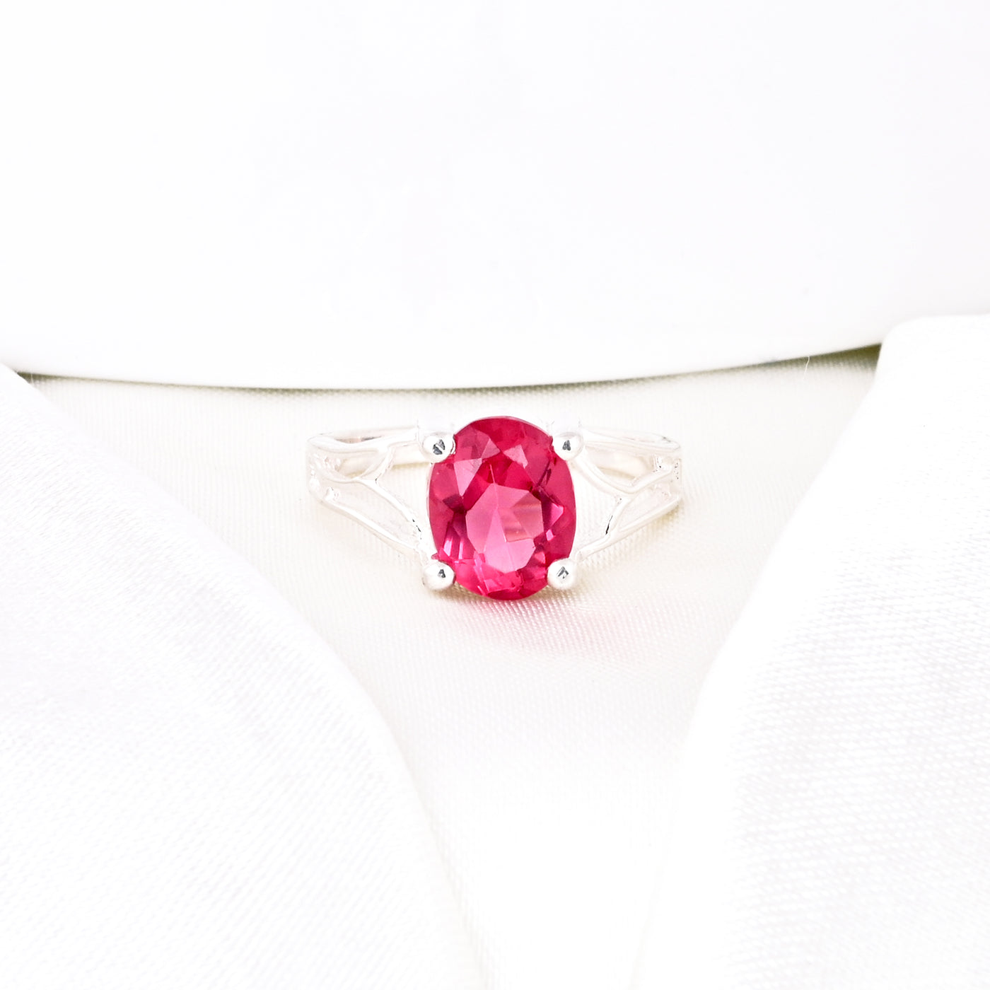 Spinel Gemstone Engagement Ring