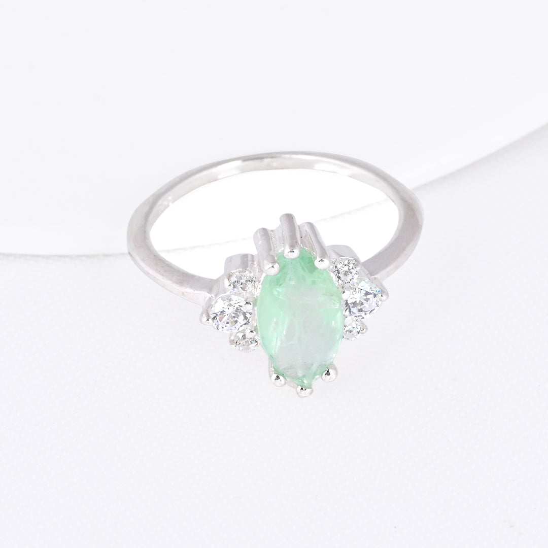 Mint Green Tourmaline Statement Ring Gift for Her