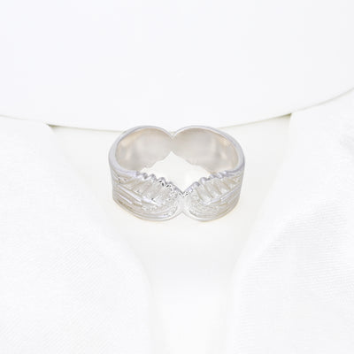 Angel Wings Sterling Silver Chunky Ring Gift for Her