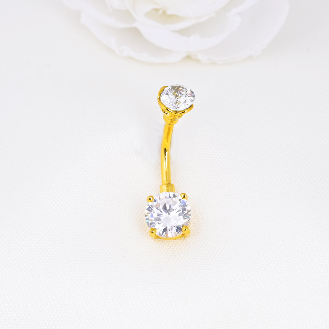 Cubic Zirconia Belly Button Ring