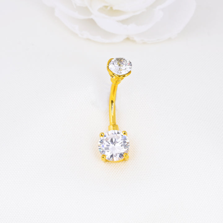 Cubic Zirconia Belly Button Ring