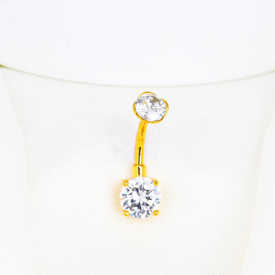 Cubic Zirconia Belly Button Ring