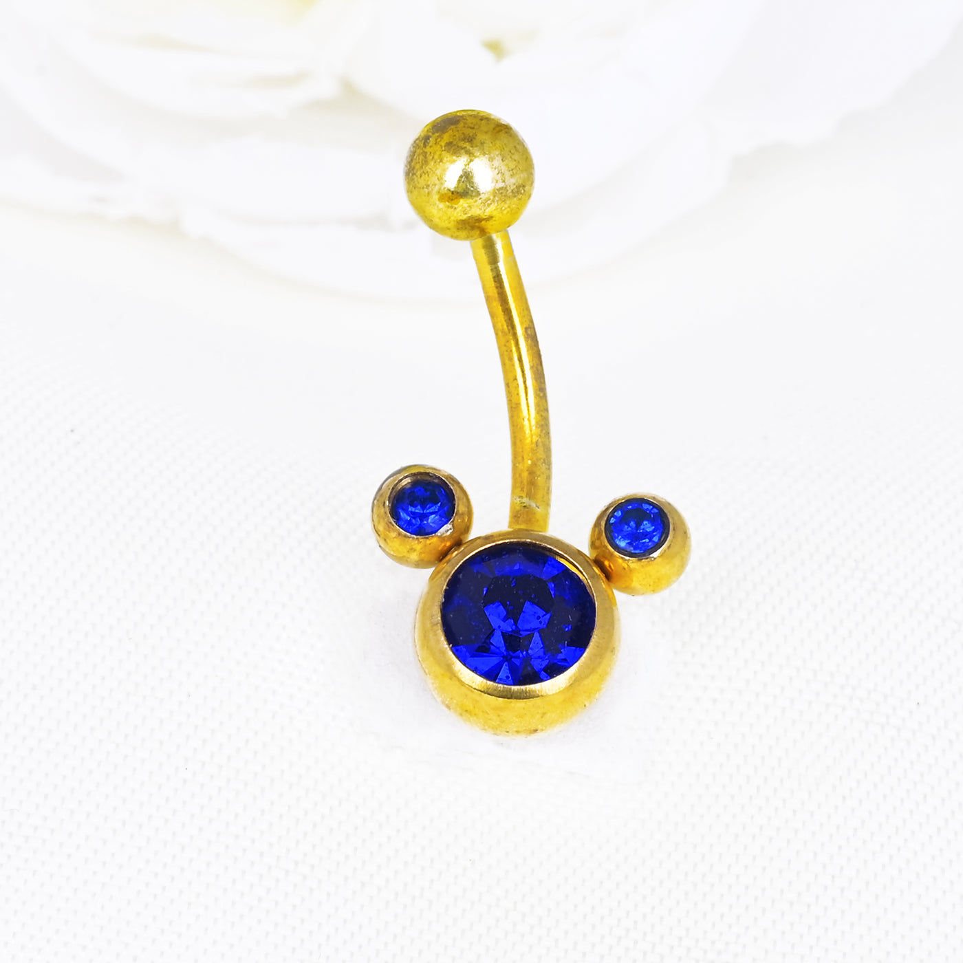 Blue Micky Mouse Navel Ring Belly Button Jewelry