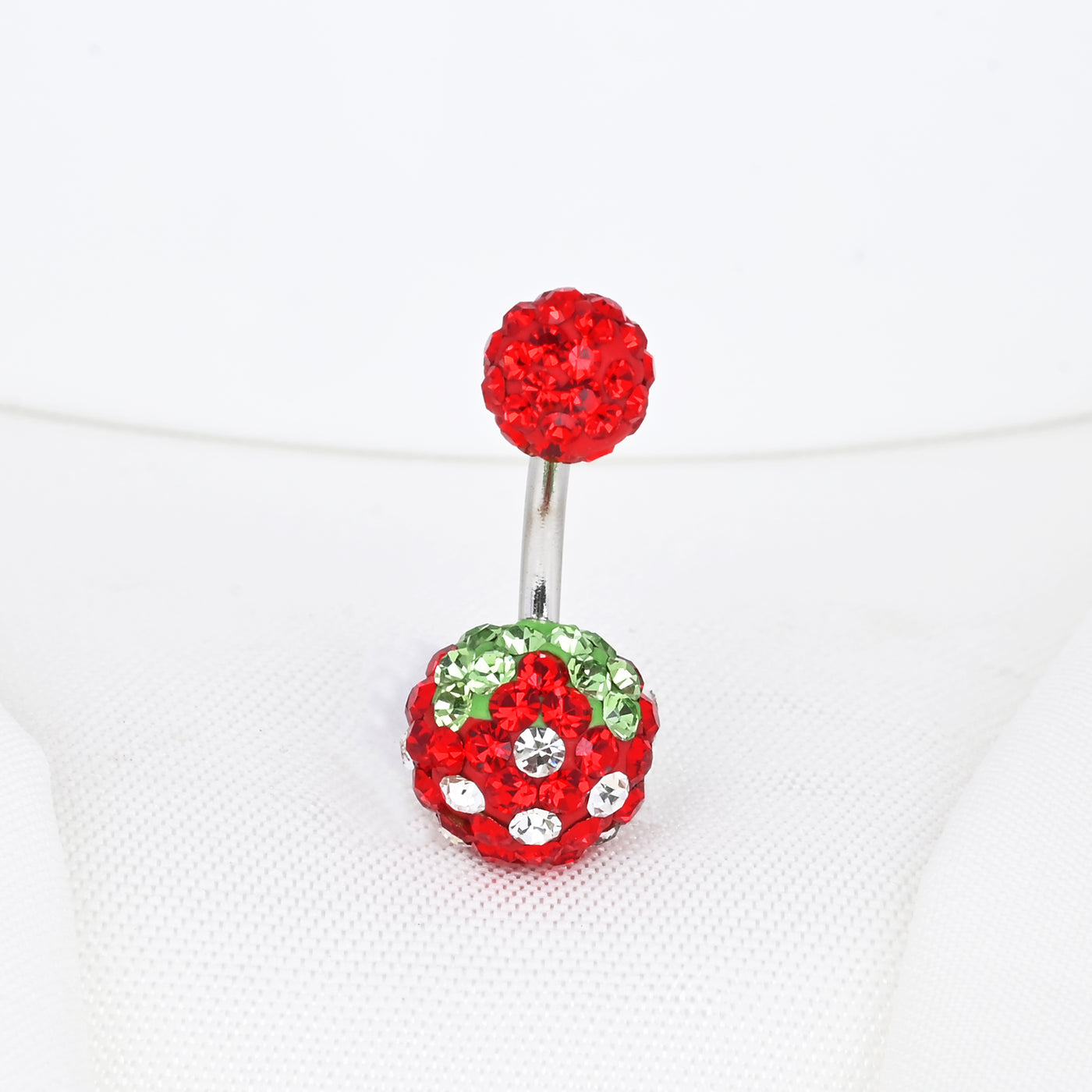 Strawberry Shaped Belly Stud Ring