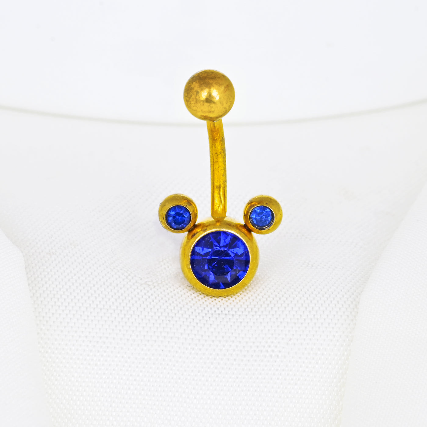 Blue Micky Mouse Navel Ring Belly Button Jewelry