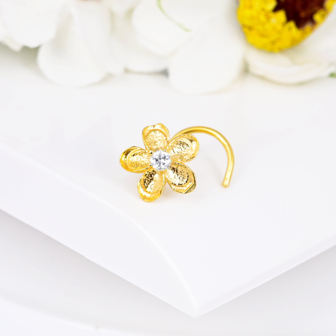 Stephanotis Flower Styled Nose Stud