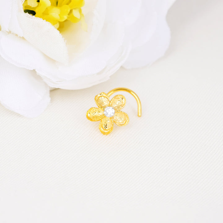 Stephanotis Flower Styled Nose Stud