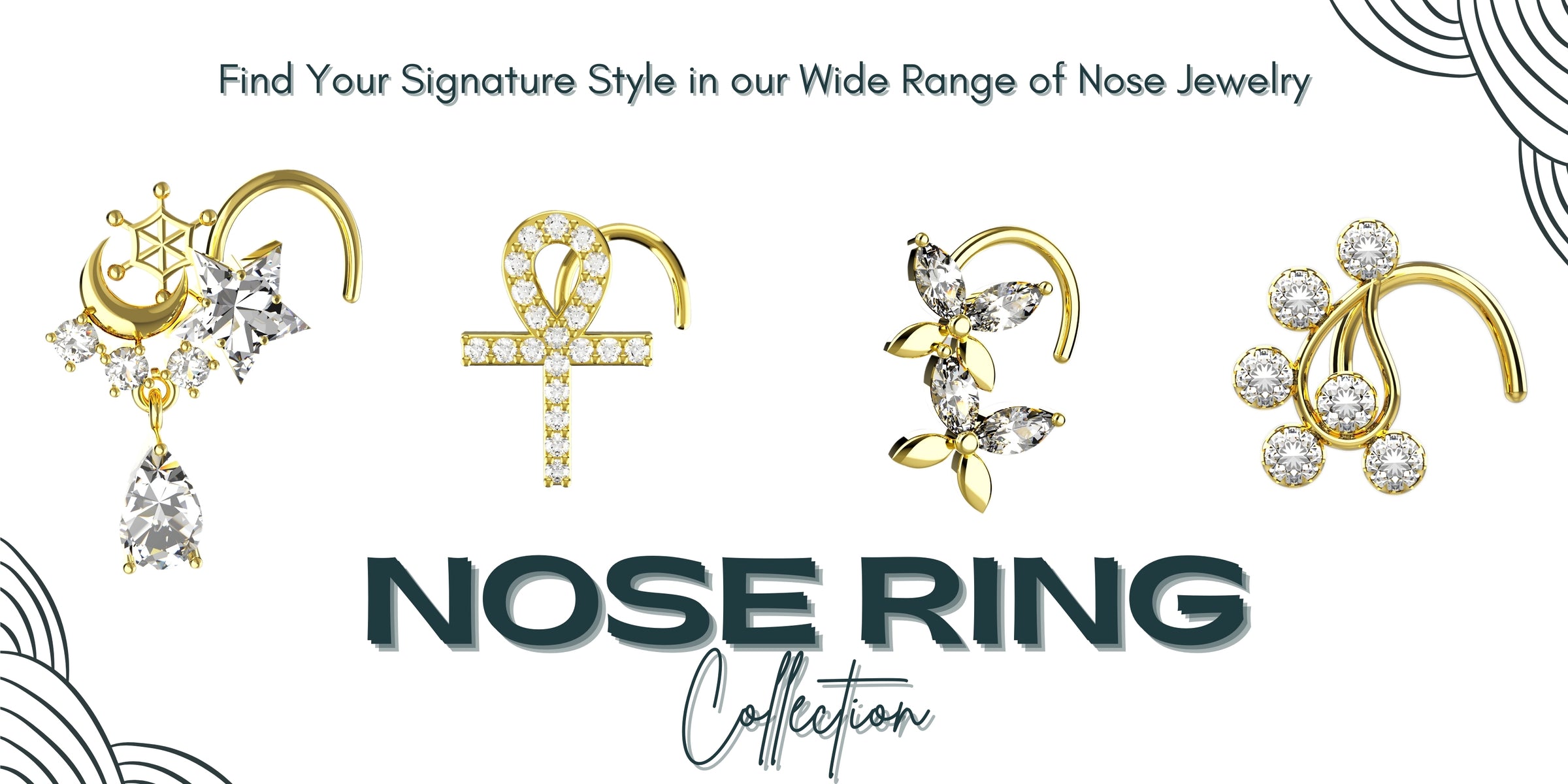 Butterfly Nose Ring and Nose Piercing Studs