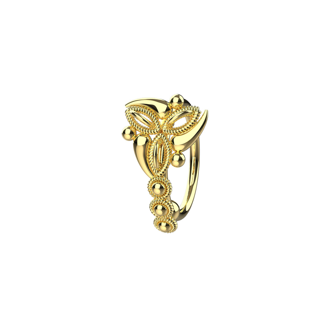 14k gold nose ring