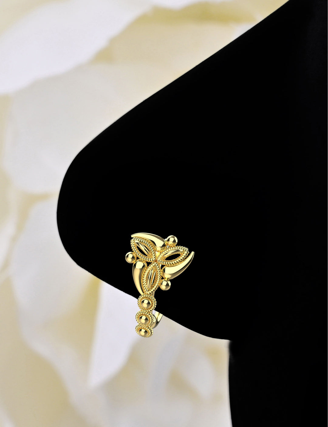 20G gold nose hoop