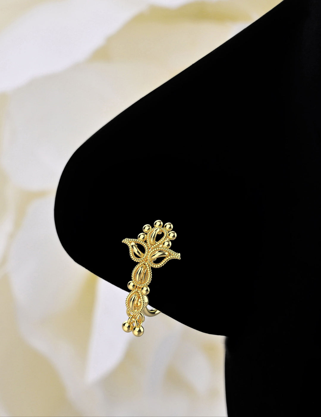 Gold nose hoop