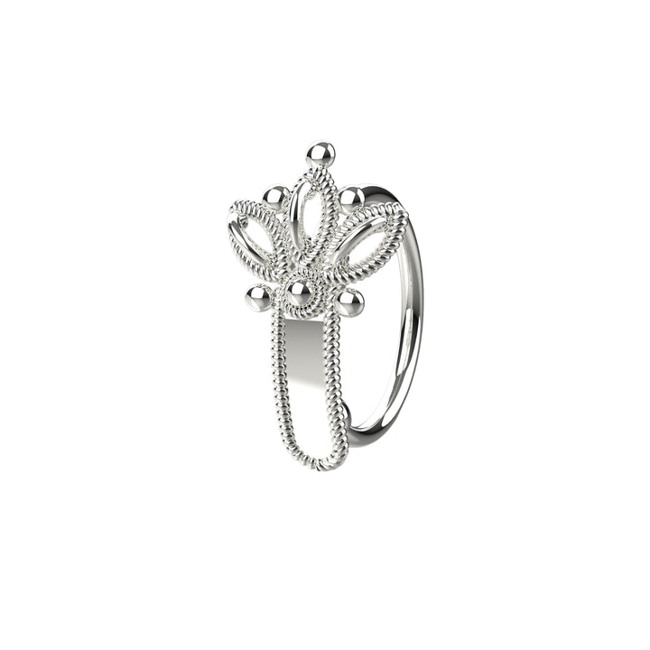 Thin hoop nose piercing