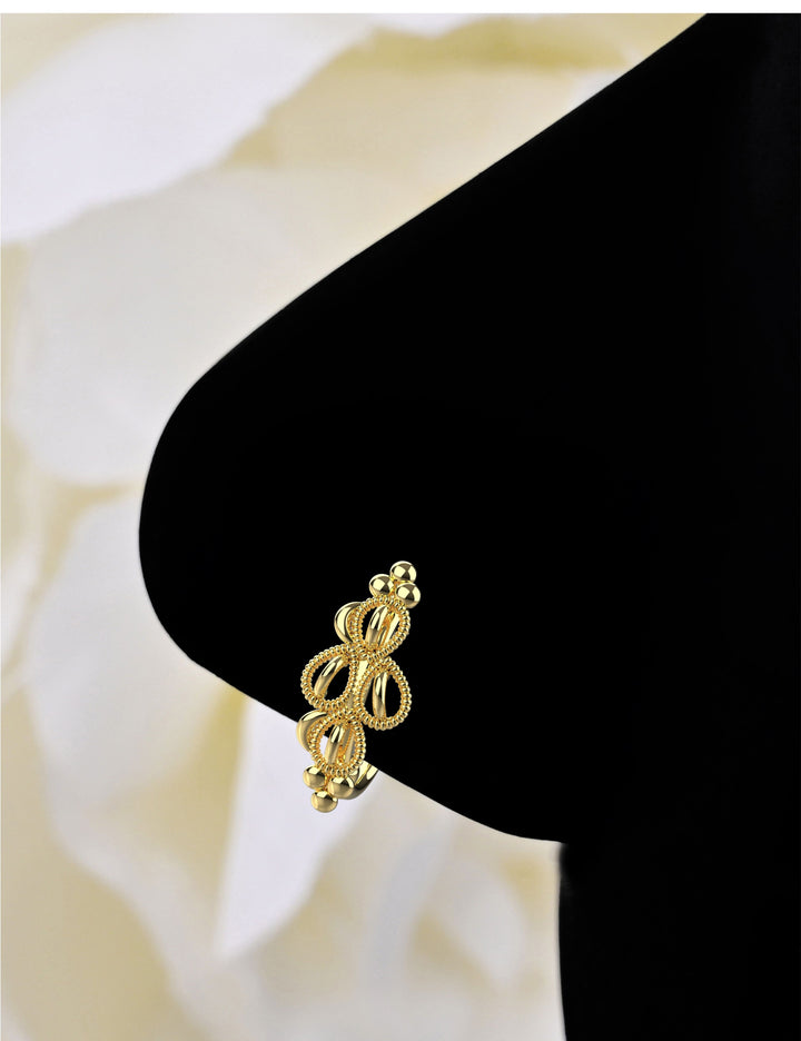 gold nose ring hoop – elegant and versatile nose jewelry