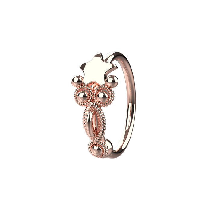 rose gold hoop piercing – handcrafted 14k gold nose jewelry