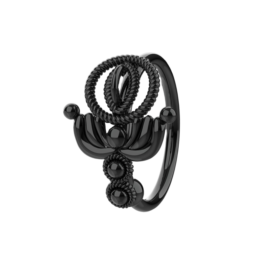 Ethnic gold nose hoop